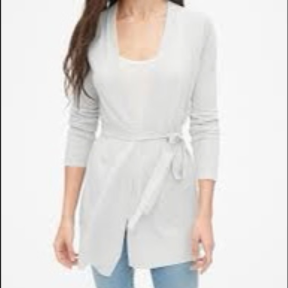 MWOT GAP LINEN KNIT CARDIGAN SWEATER S